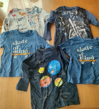 Lote 5 Camisetas Niño Talla 92