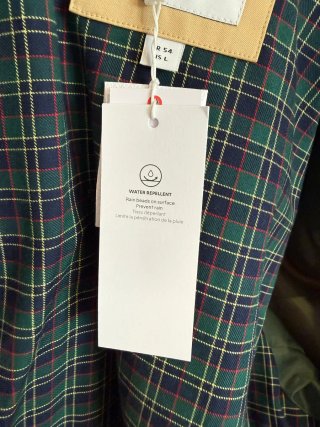 Gabardina Lacoste Beige Hombre