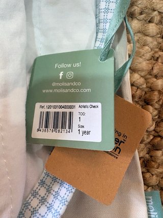 Saco dormir Molis&Co Tog 1 Talla 1 año