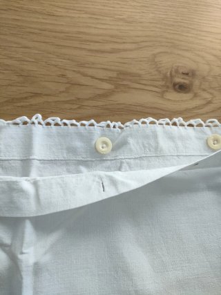 Funda almohada antigua de algodón,medidas 56x53 cm
