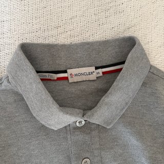 Polo Moncler Uomo S Grigio Cotone Manica corta