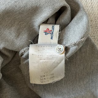Polo Moncler Uomo S Grigio Cotone Manica corta