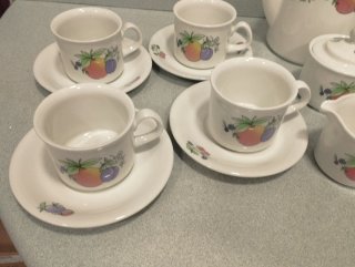 Juego café y merienda Pontesa porcelana reforzada