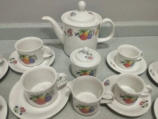 Juego café y merienda Pontesa porcelana reforzada