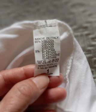 Camiseta manga corta blanca talla única