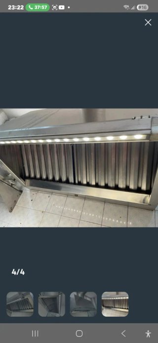 Campana extractora industrial acero inoxidable