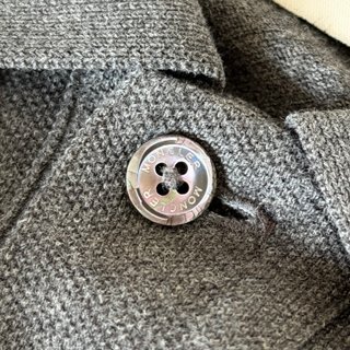 Polo Moncler Uomo S Grigio Cotone Manica lunga