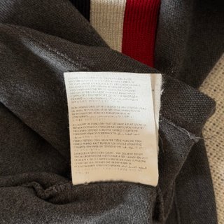 Polo Moncler Uomo S Grigio Cotone Manica lunga