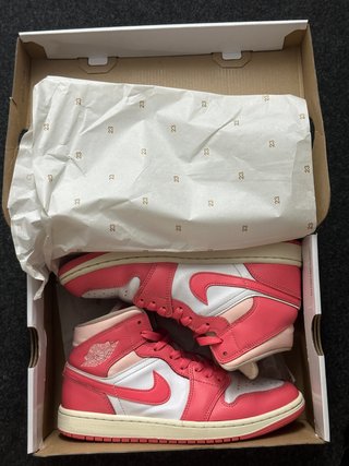 Nike Jordan 1 Mid Rosa 39 Scatola Originale