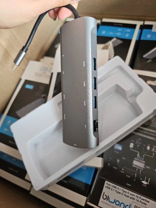 USB-C hub usb 3.0 Hub + cardreader HD + LAN + VGA