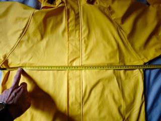 Impermeable amarillo talla S
