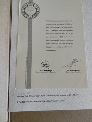 Litografie di S.Dalí e J.Segrelles Barcellona