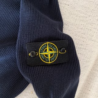 Pullover Stone Island Uomo L Blu scuro Cotone