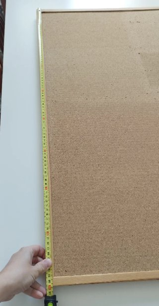 Tablero de corcho 90x60cm + chinchetas