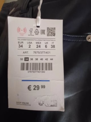 Pantalón efecto piel flare azul marino