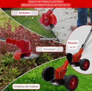 DESBROZADORA INALÁMBRICA 2 BATERÍAS GRAN CAPACIDAD