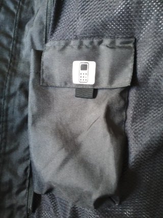 Chaqueta de moto negra XL IDCS