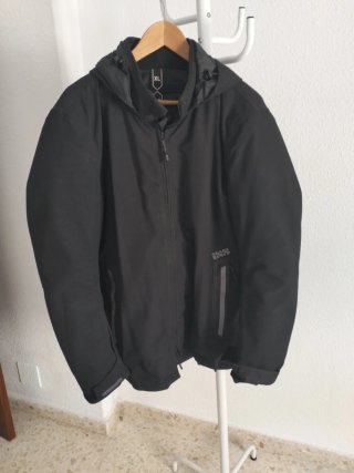 Chaqueta de moto negra XL IDCS