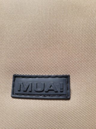 Bolso MUA bandolera beige y gris