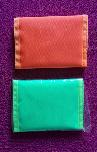 Cartera de tela Neón con velcro  (4 colores) Nuevo