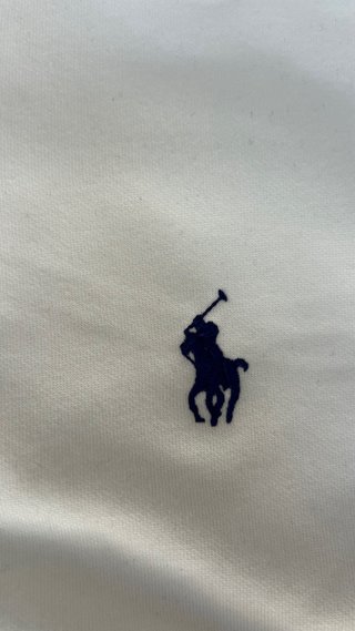 Sudadera Polo Ralph Lauren Blanca Cremallera
