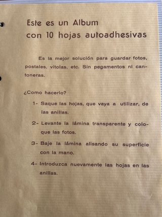 Álbum Hojas Adhesivas