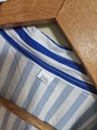 Camisa Rayas Azules Talla XXL