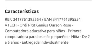 Ordenador infantil VTech O' P'tit Genis Ourson