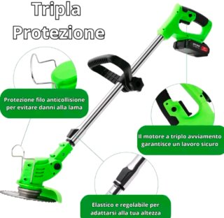 Decespugliatore 2 Batterie 48V Tagliaerba Elettric