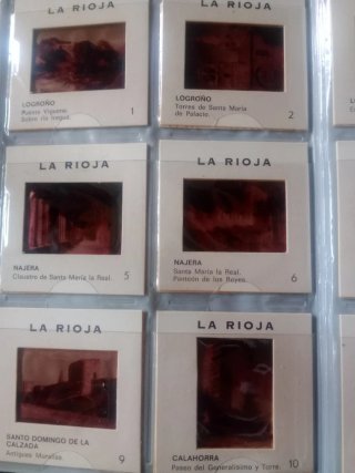 24 Diapositivas Turismo Vintage Logroño y La Rioja