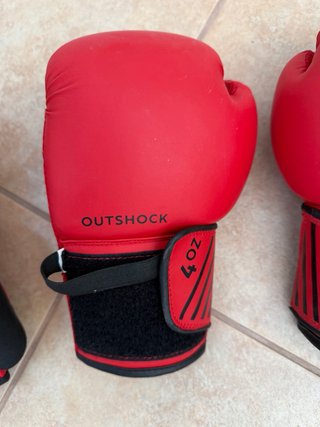 Guantes de Boxeo Domyos Rojos, infantil y adulto