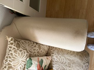 Juego 2 sillones tela beige