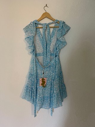 Vestido Verano Azul con Estampado Floral