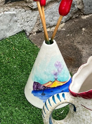 Set brocche ceramica dipinte a mano