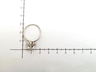 Solitario de Oro Blanco 18 Kt. 4.8 gr segunda mano