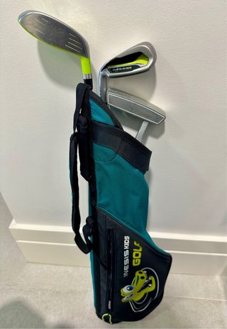 Bolsa Golf + 3 palos Inesis Kids Zurdo/a