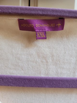 Jersey Adolfo Dominguez XXL Beige
