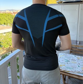 Camiseta Gymshark Onyx Negra y Azul