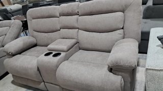 Sofá Relax Manual 2 Plazas Gris