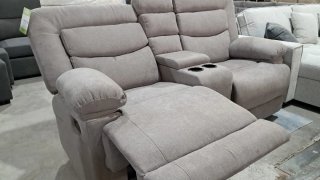 Sofá Relax Manual 2 Plazas Gris