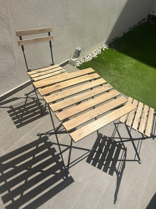 Mesa y 2 Sillas Exterior TARNO Ikea