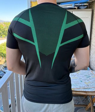 Camiseta Gymshark Onyx Negra y Verde