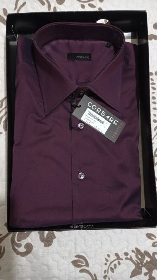 Camisa Hombre Manga Larga Morada