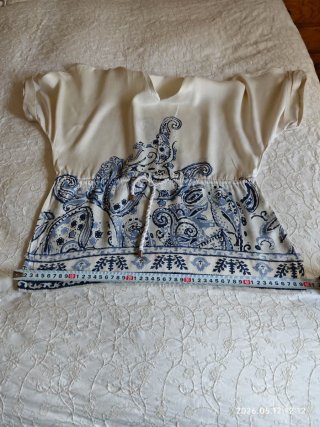 Blusa seda Massimo Dutti estampada