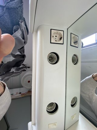Mueble baño espejo y 2 luces