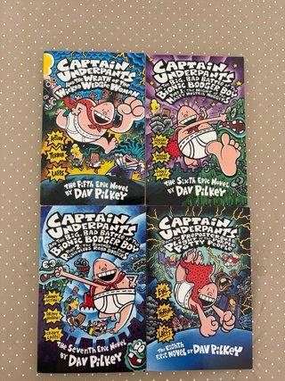 14 Libros INGLÉS Captain Underpants