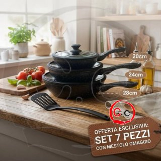Set Padelle con Mestolo 3 colori disponibili