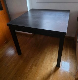 Mesa comedor plegable Ikea negra