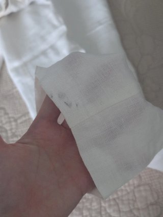 Pantalones blancos de lino