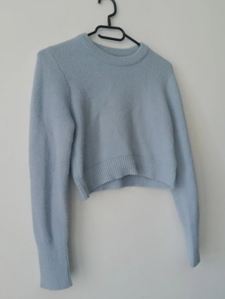 Maglione Zara Lana Azzurro Taglia S